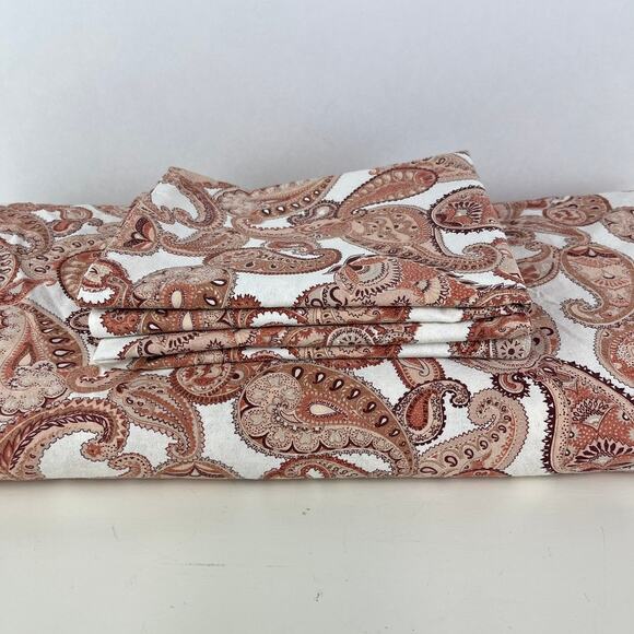 ZARA Home Paisley King Cotton Duvet Cover Set 94.5 x 86.5 - Picture 1 of 5
